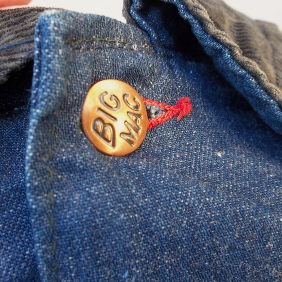 Vintage Denim Chore Jacket Big Mac 1970s size Large - Picture 6 of 9